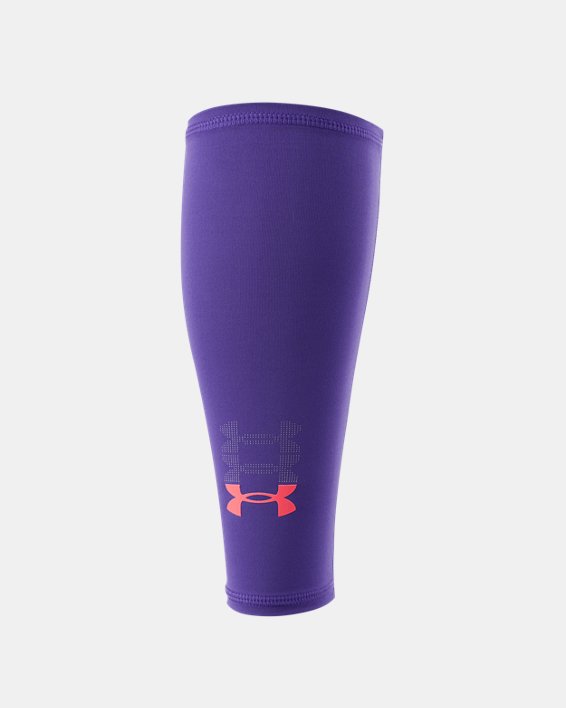 Unisex UA Dash Calf Sleeves in Purple image number 0
